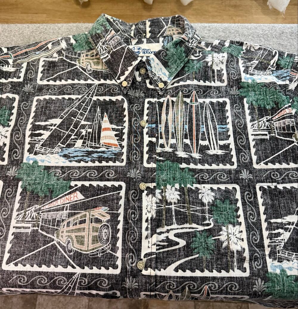 Vintage Reyn Spooner Newport Beach Woody Car Hawaiian Aloha Shirt Mens XXL